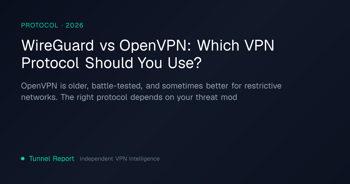 WireGuard vs OpenVPN: Which VPN Protocol Should You Use? | Tunnel Report
